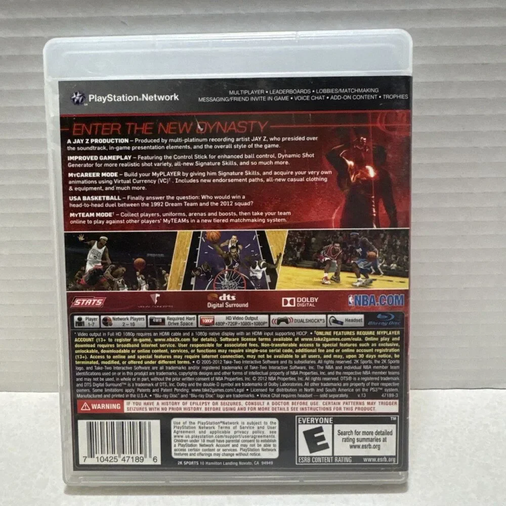 NBA 2K13 - Sony PlayStation 3 - PS3 - Complete